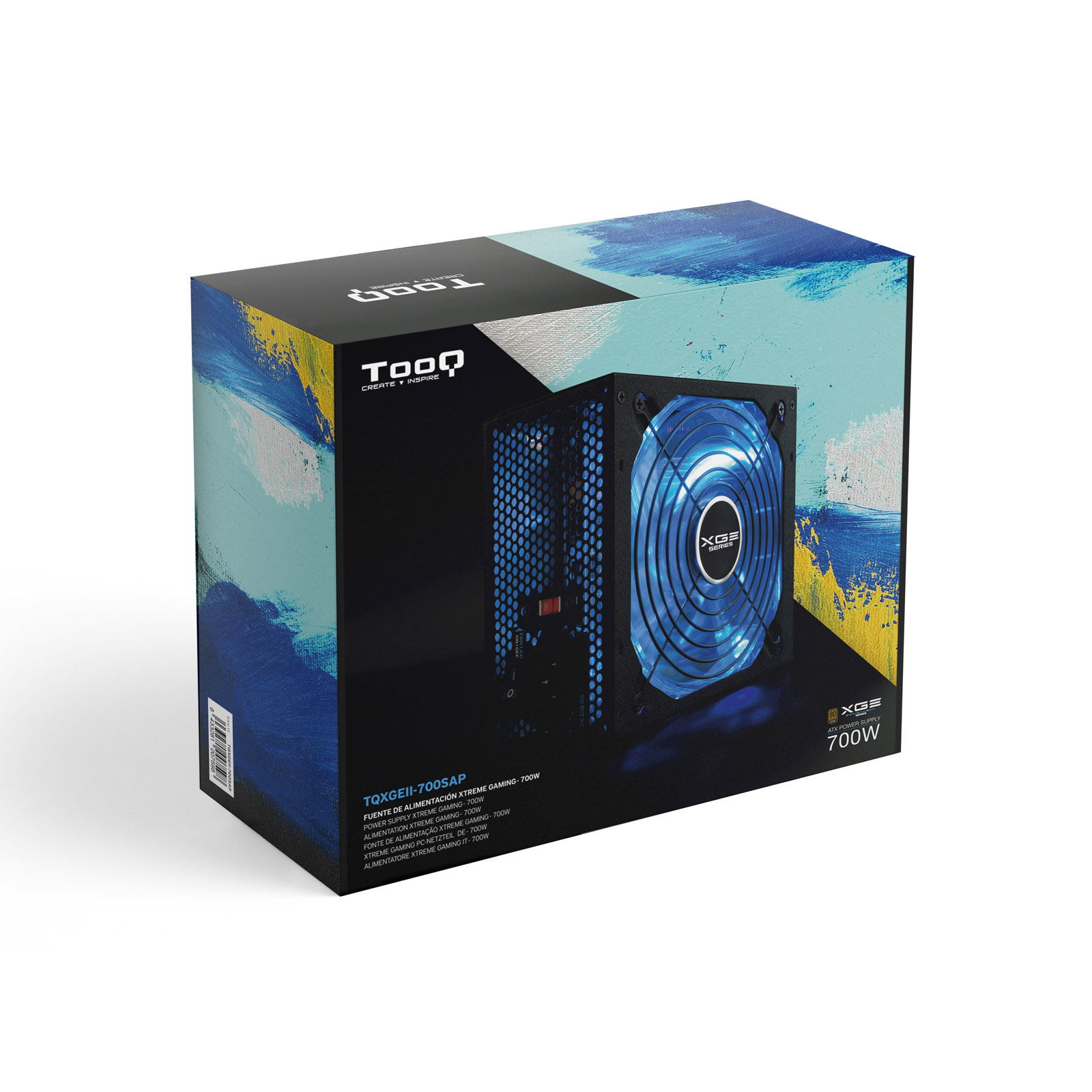 TOOQ FUENTE GAMING 700W ATX12V V2.31 APFC 82+ LED ON/OFF