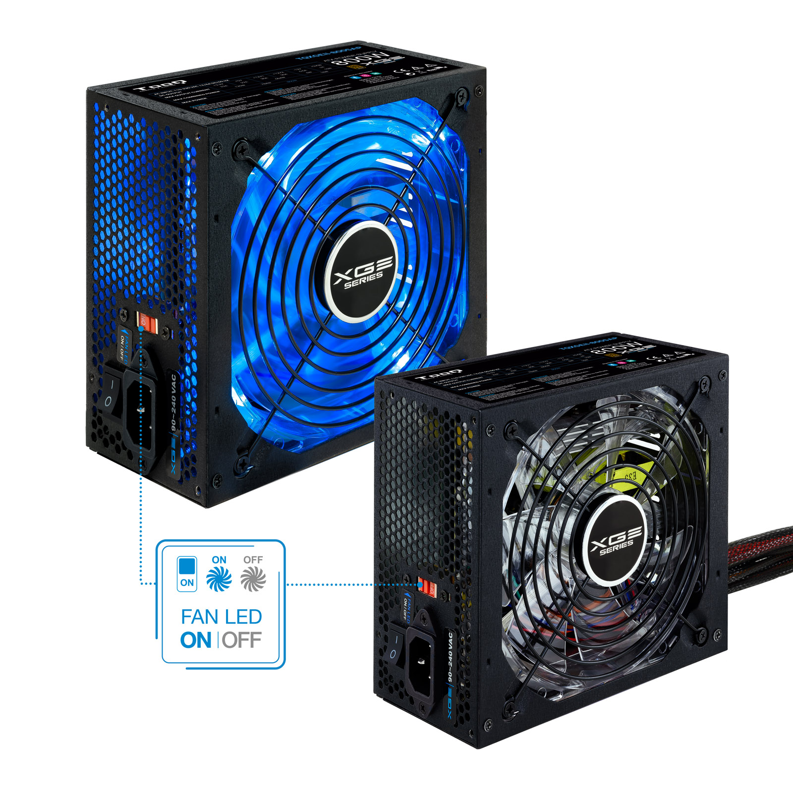 TOOQ FUENTE GAMING 800W ATX12V V2.31 APFC 82+ LED ON/OFF