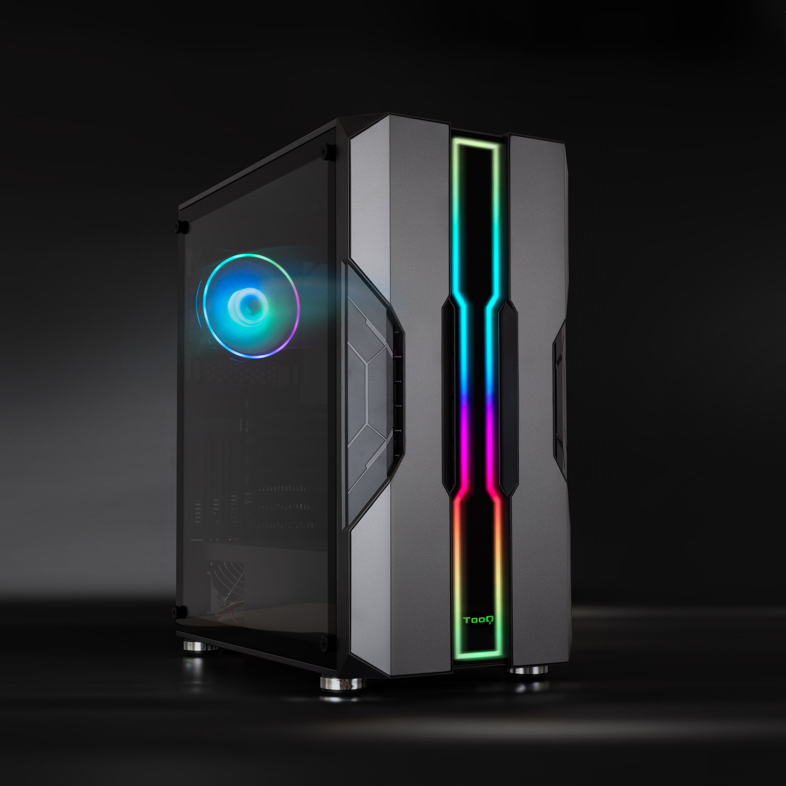 TOOQ CAJA SEMITORRE GAMING NIGHTCITY NEGRA