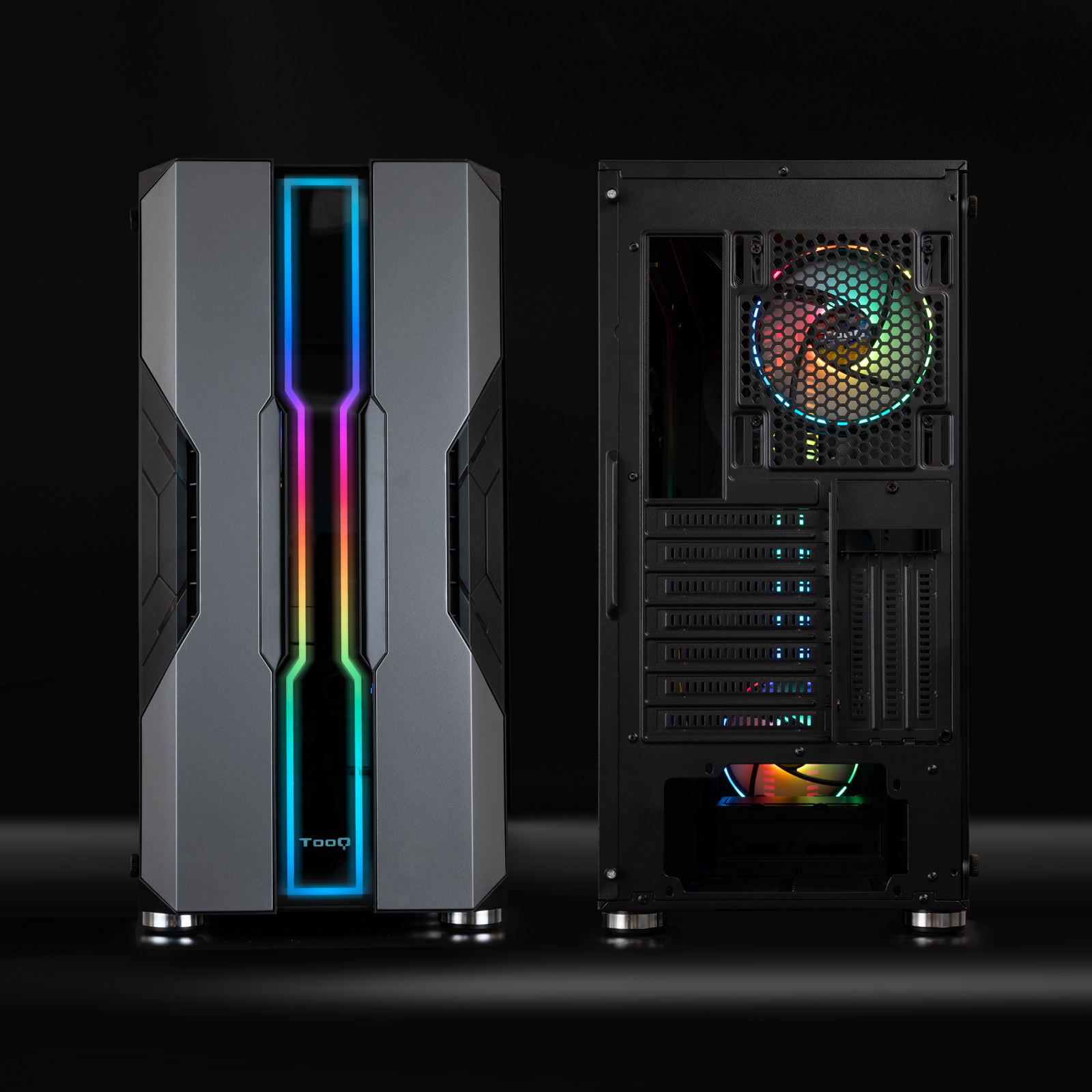TOOQ CAJA SEMITORRE GAMING NIGHTCITY NEGRA