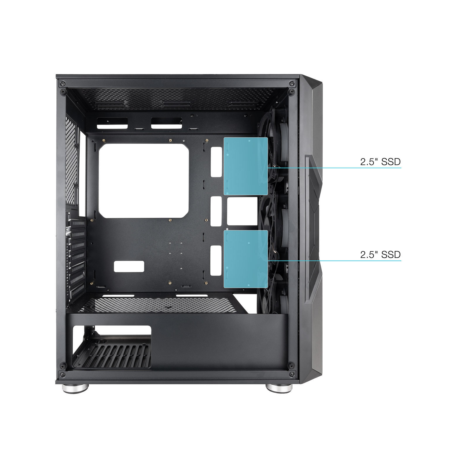 TOOQ CAJA SEMITORRE GAMING NIGHTCITY NEGRA