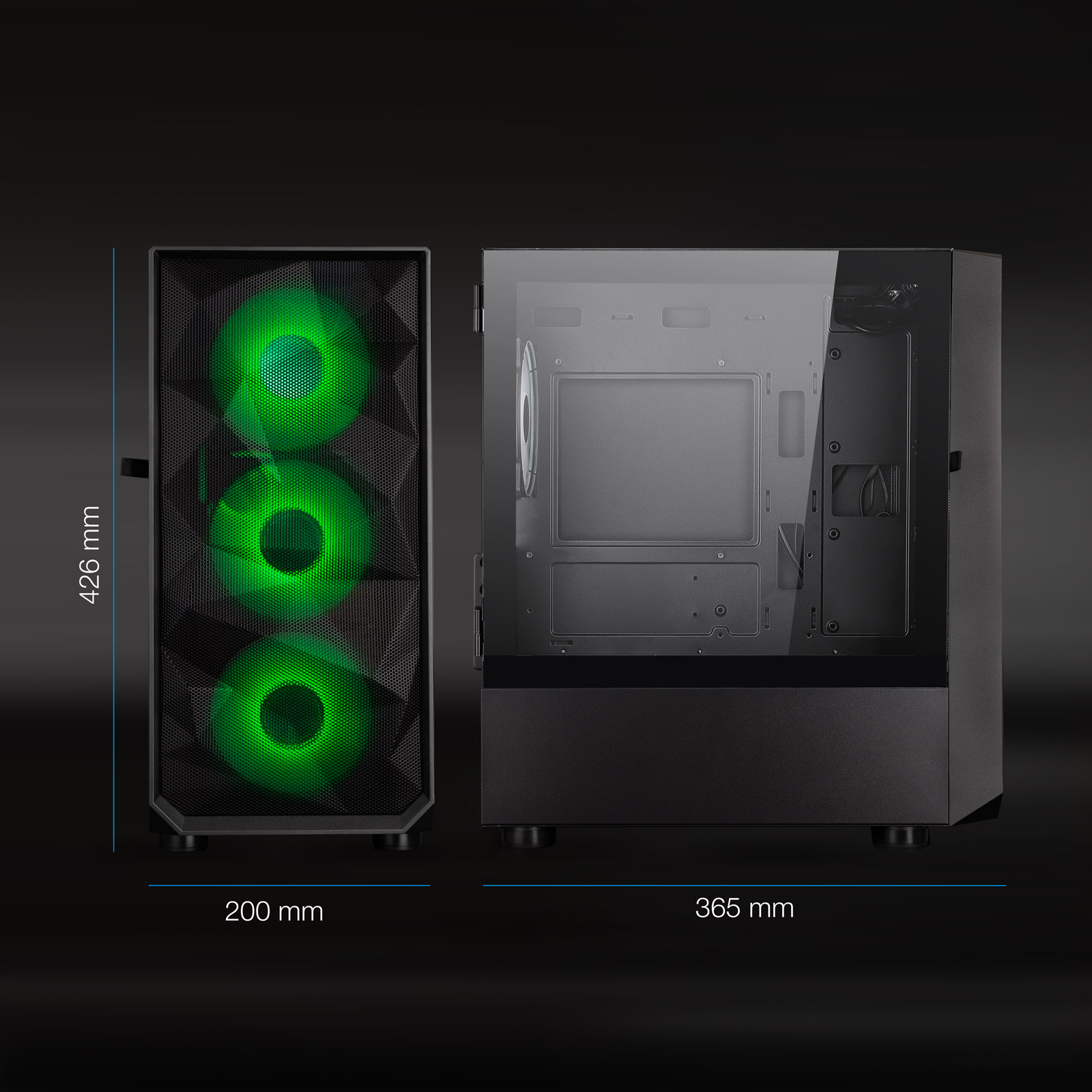 TOOQ CAJA MINITORRE GAMING SEIZURE NEGRA