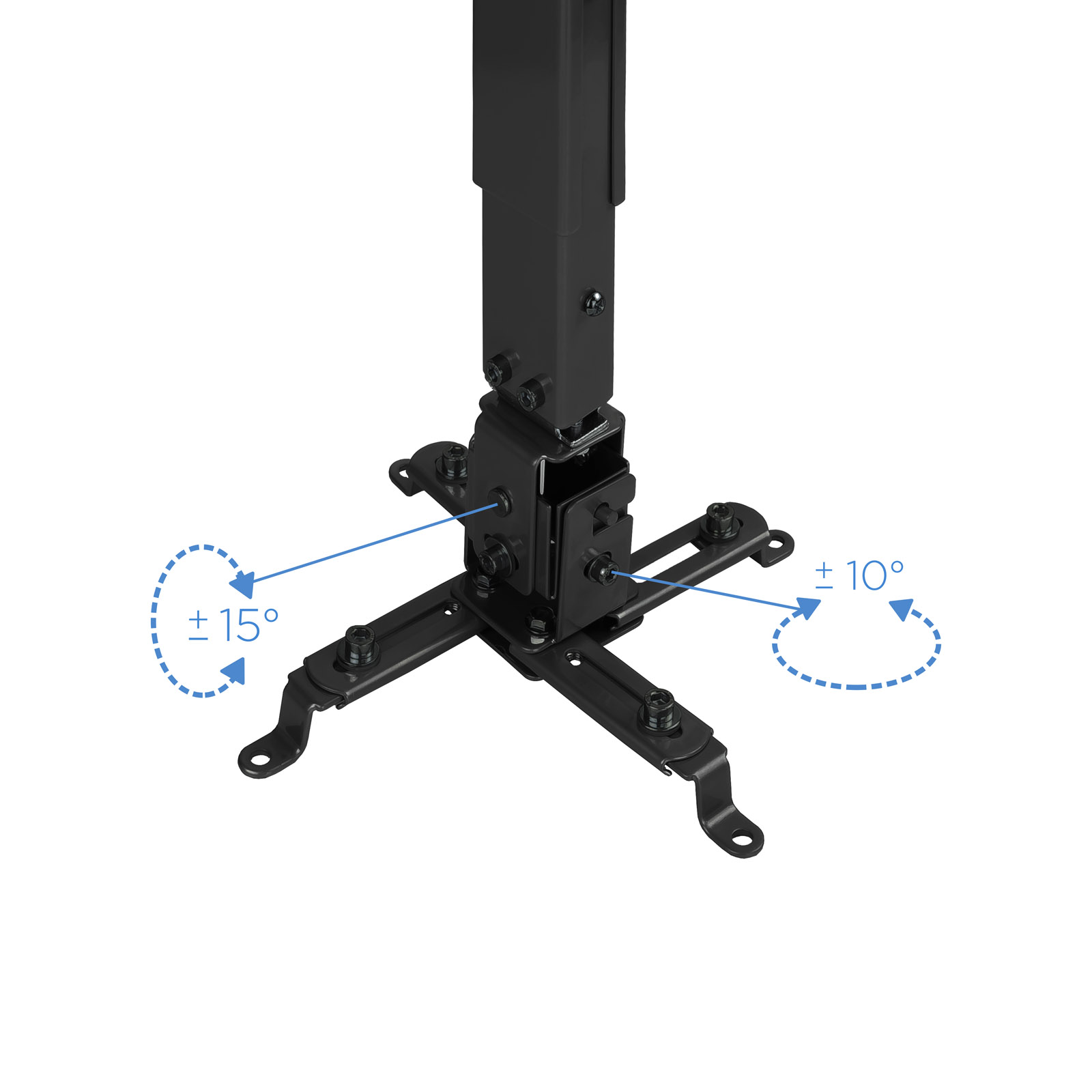 TOOQ SOPORTE PROYECTOR INCLINABLE TECHO NEGRO