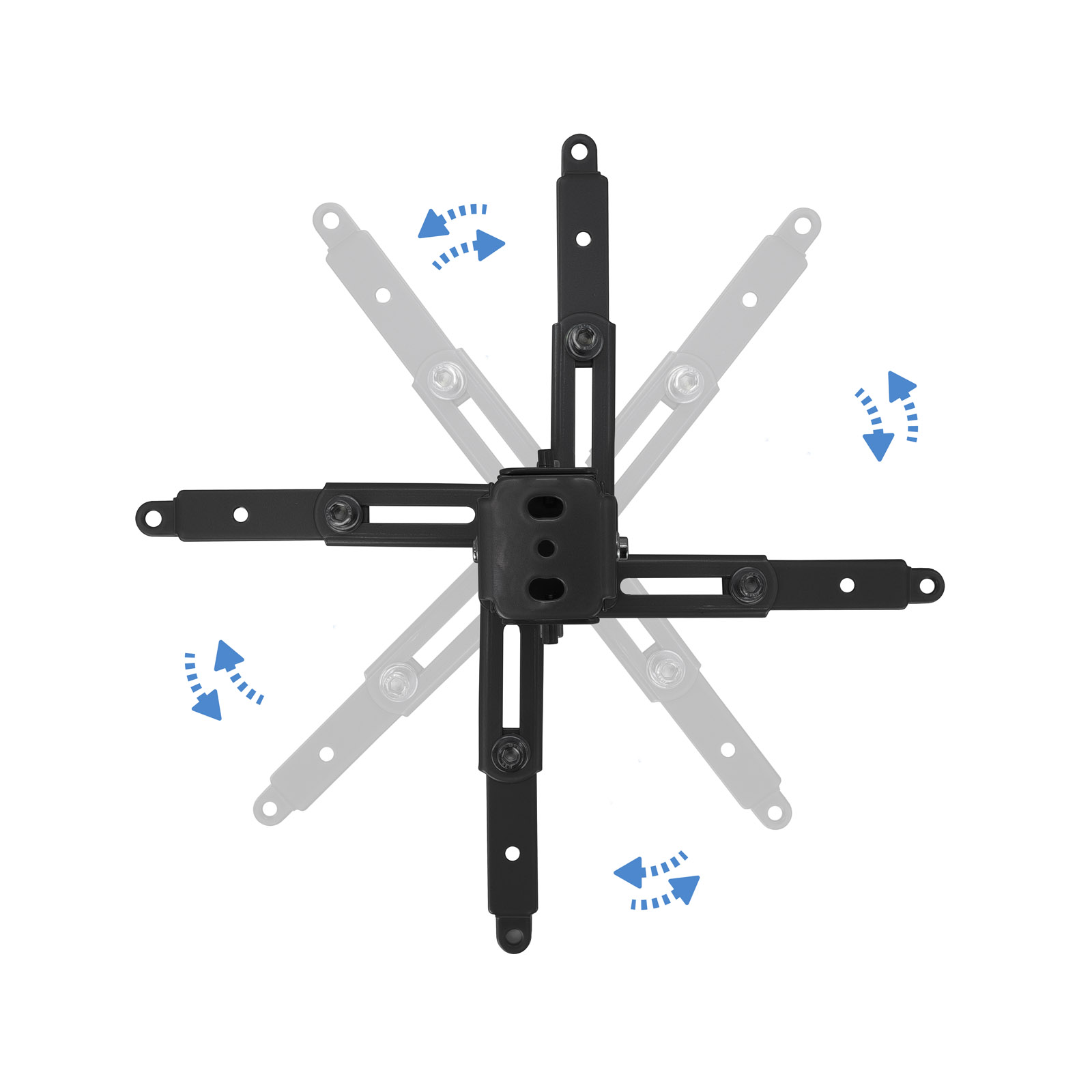 TOOQ SOPORTE PROYECTOR INCLINABLE TECHO NEGRO