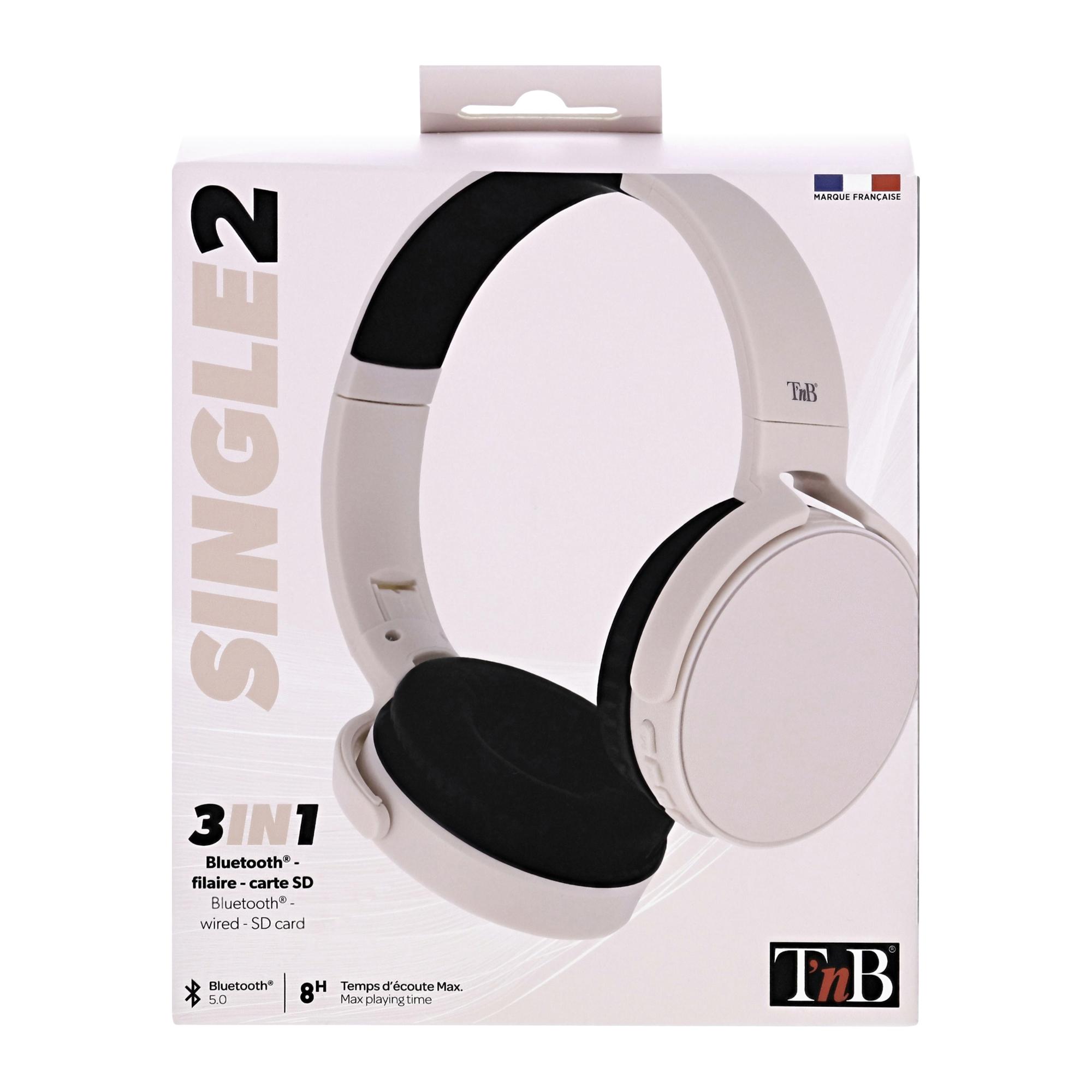 TNB SINGLE 2 - Auricular inalámbrico Bluetooth 5.0 - rosa
