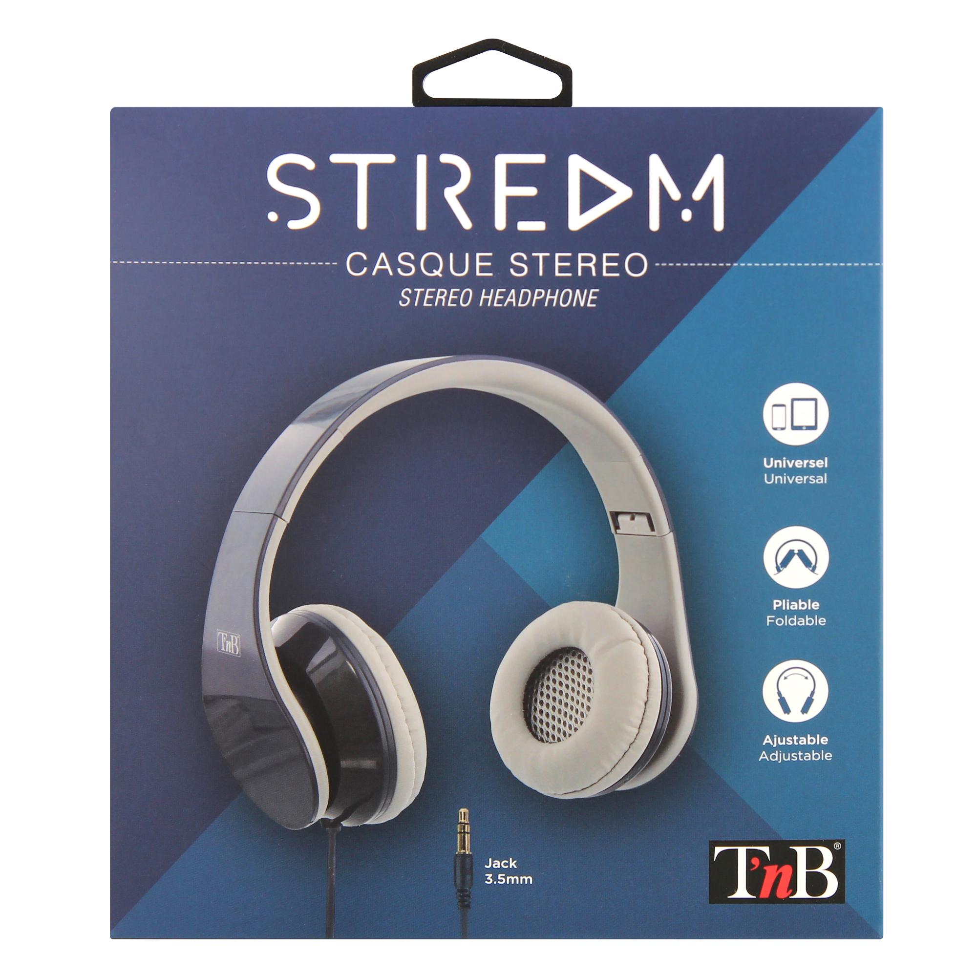 TNB STREAM - Auriculares estéreo plegables - Azul