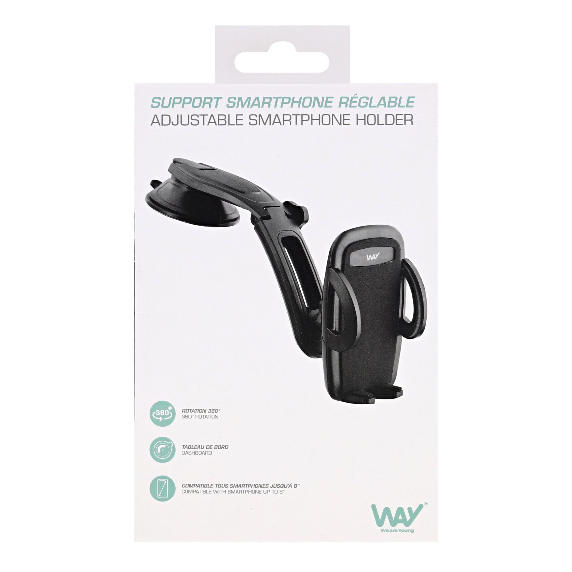 TNB WAY - Soporte de mordaza especial para salpicadero - negro