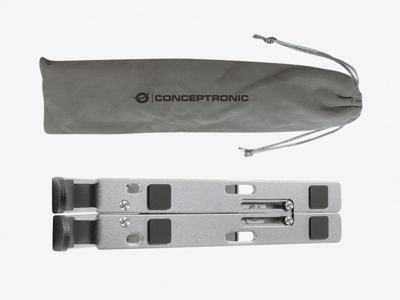 CONCEPTRONIC Soporte de refrigeracion para portatil plegable de aluminio
