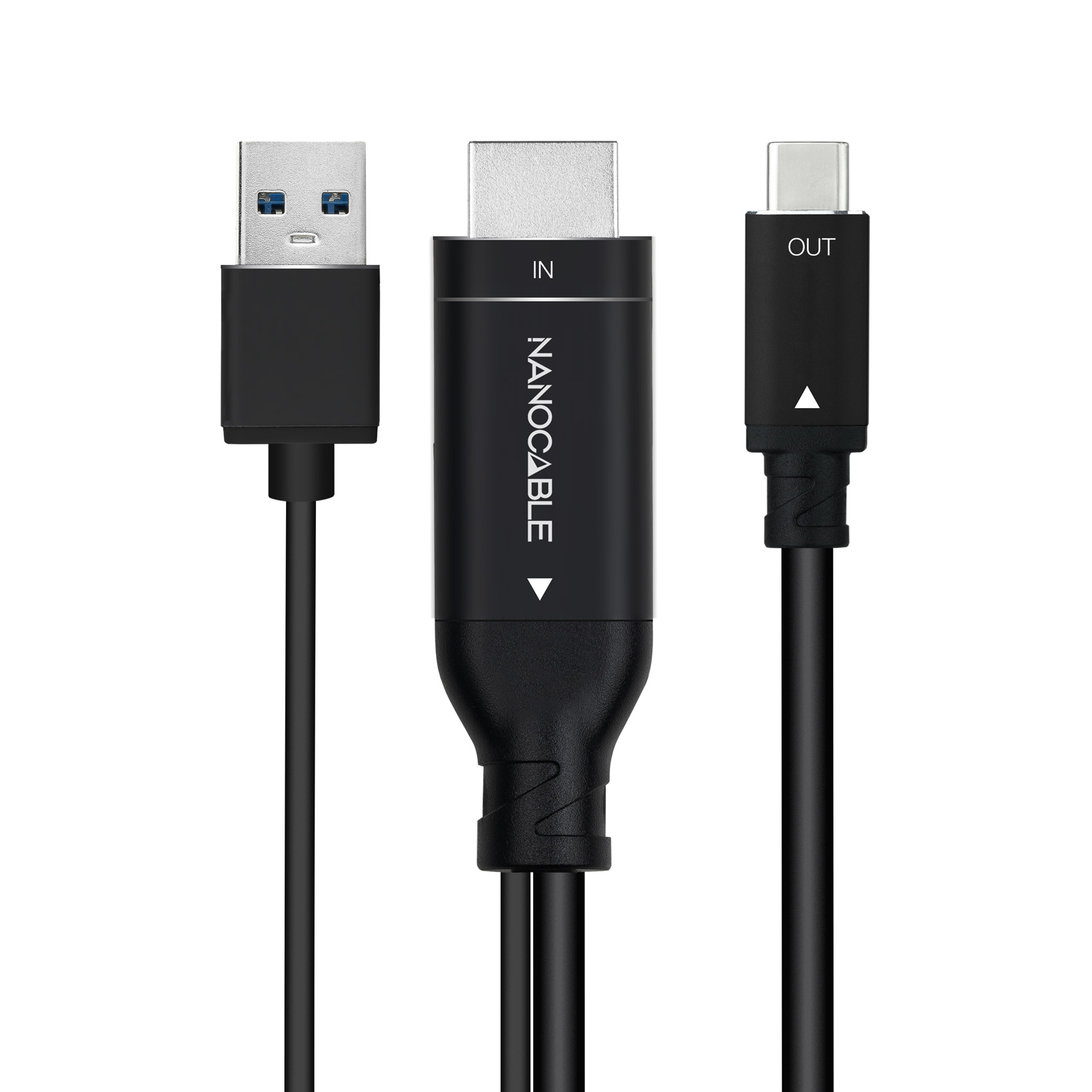 NANOCABLE CABLE CONVERSOR HDMI A USB-C, HDMI/M-USB-C/M 1.8 M