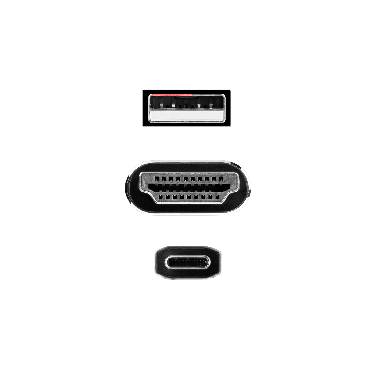 NANOCABLE CABLE CONVERSOR HDMI A USB-C, HDMI/M-USB-C/M 1.8 M