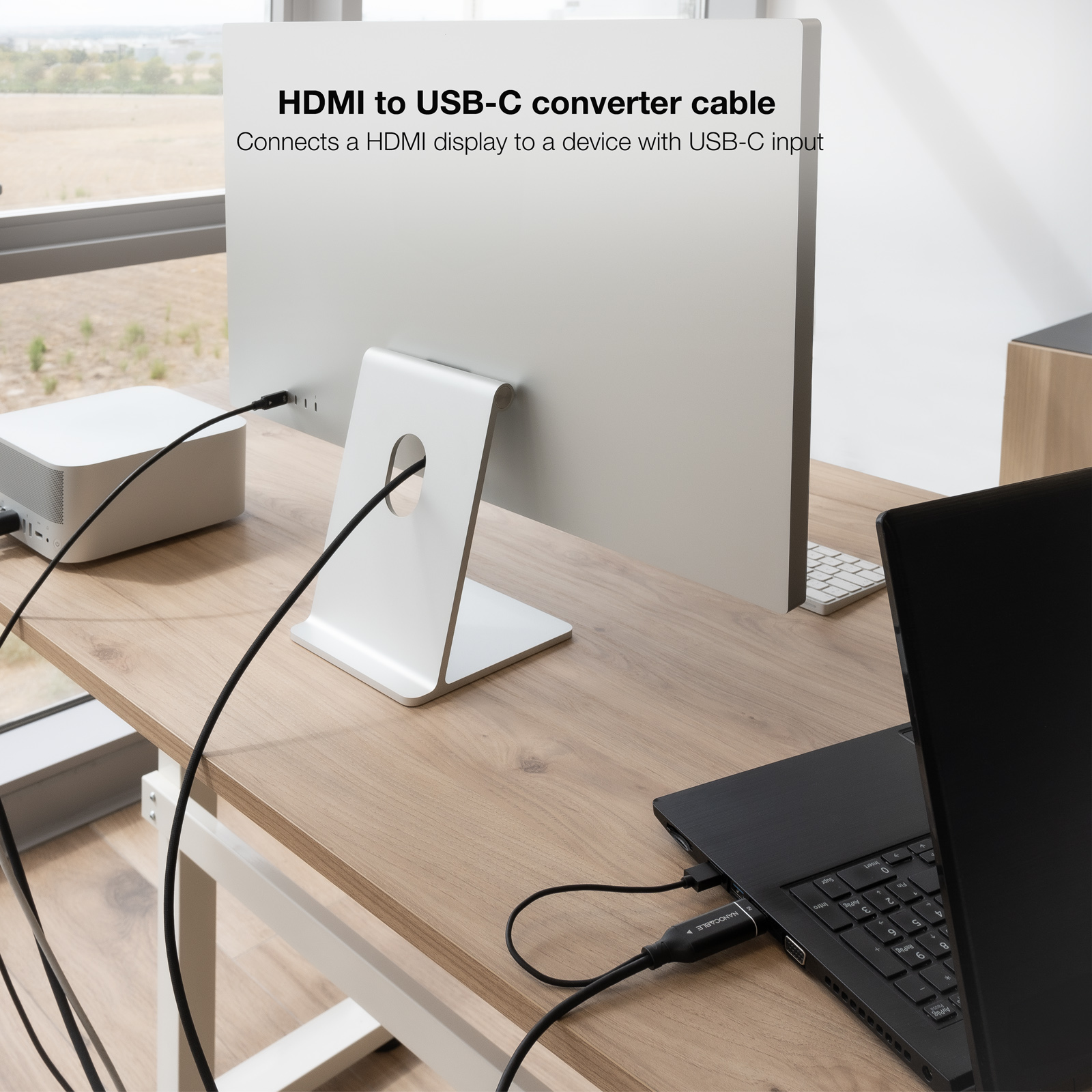 NANOCABLE CABLE CONVERSOR HDMI A USB-C, HDMI/M-USB-C/M 1.8 M