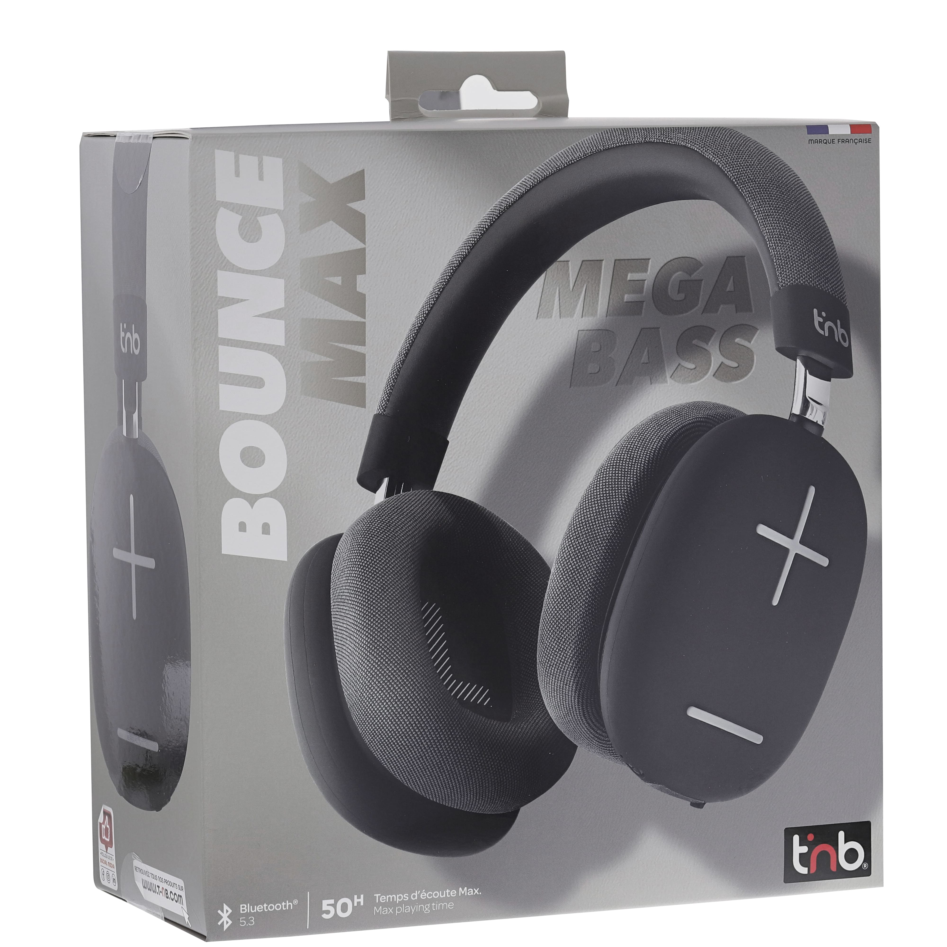TNB   Auriculares Bluetooth BOUNCE MAX Negros