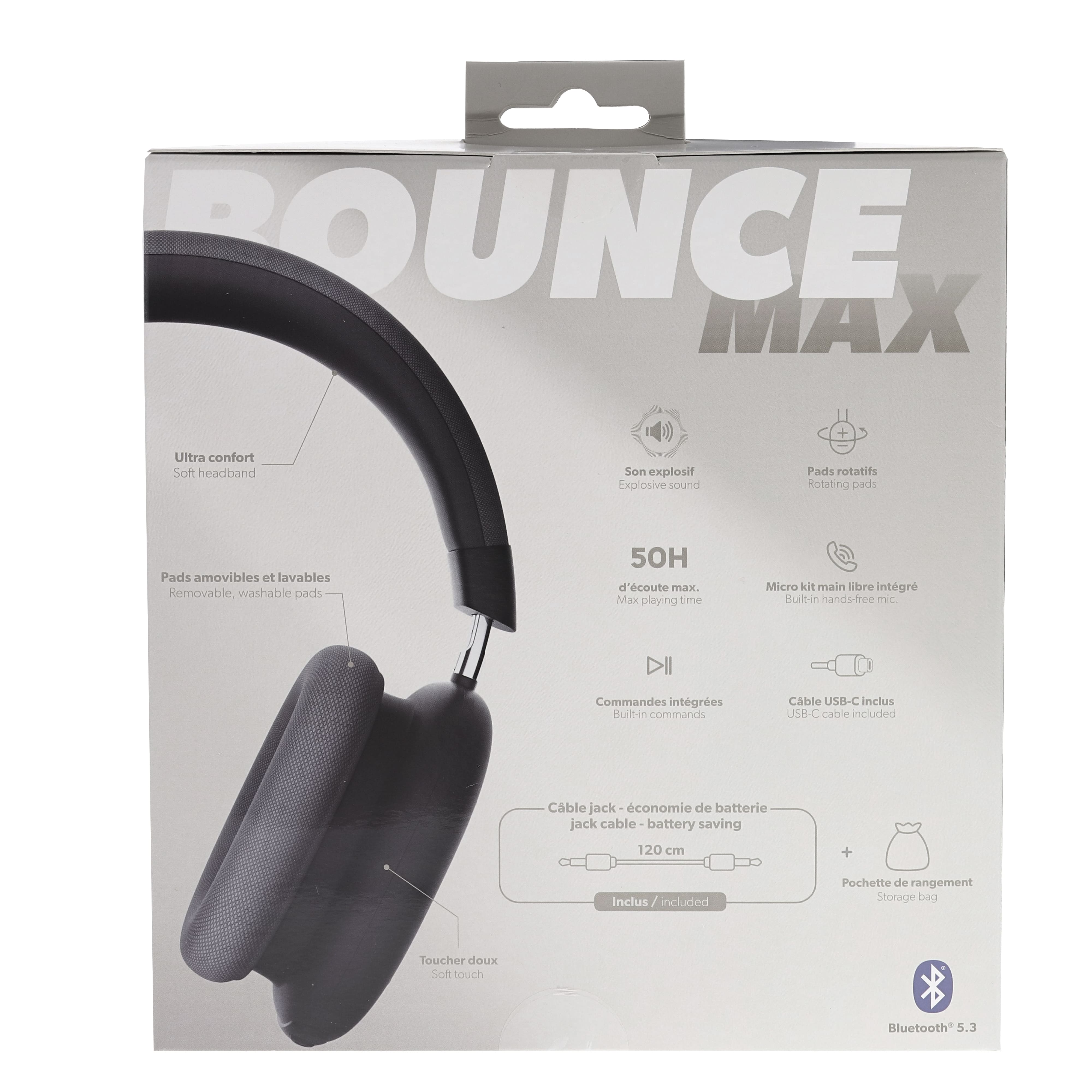 TNB   Auriculares Bluetooth BOUNCE MAX Negros