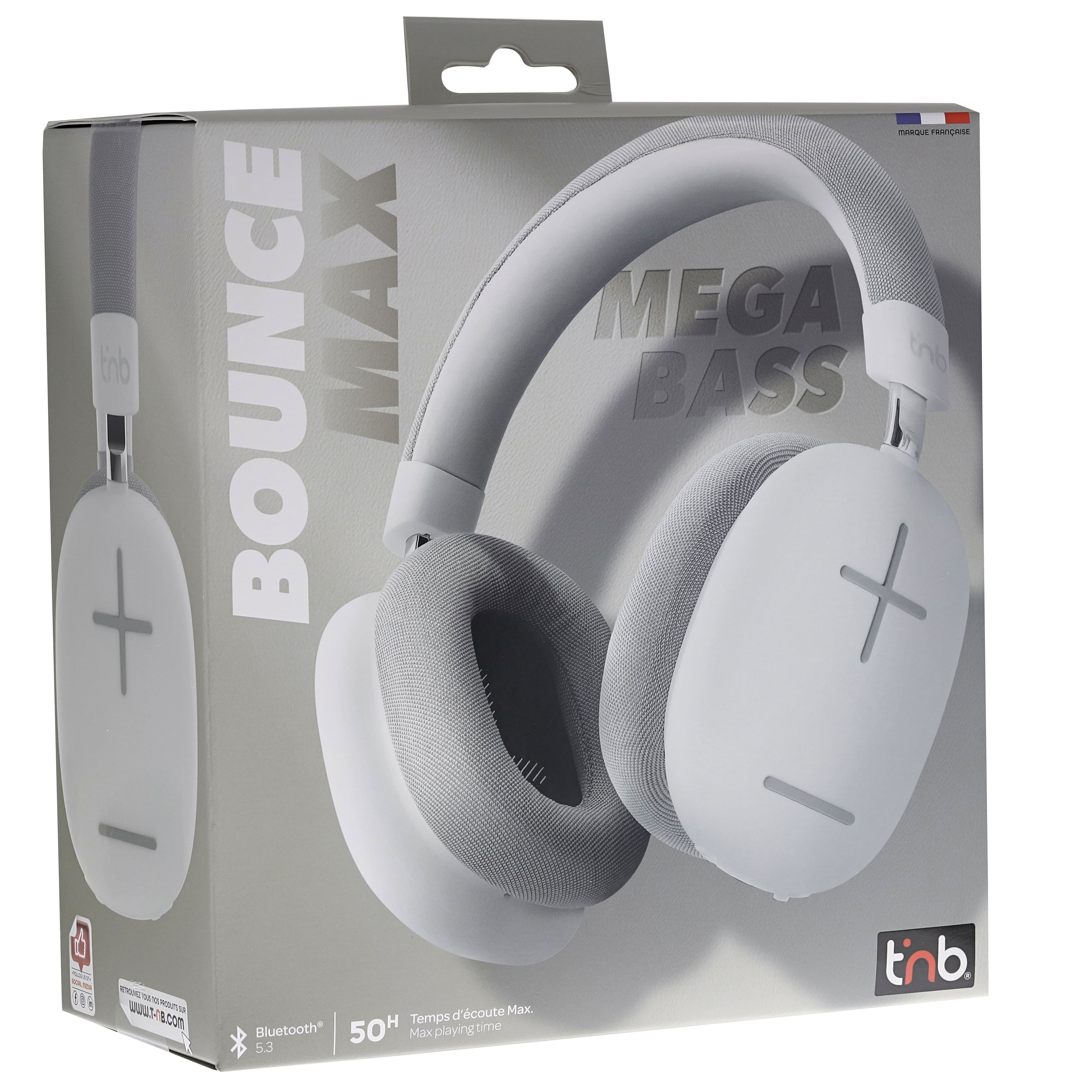 TNB   Auriculares Bluetooth BOUNCE MAX Blancos