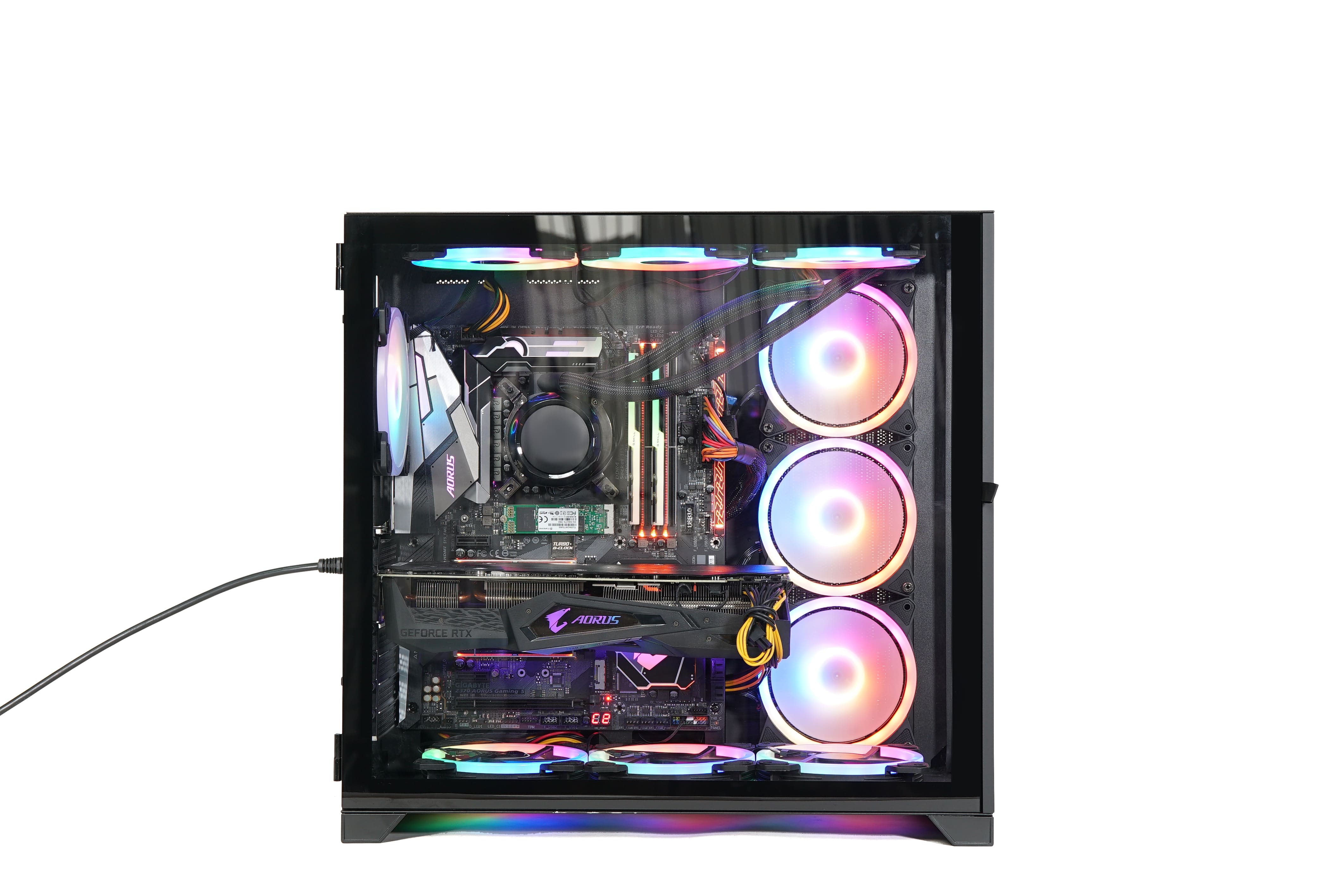 TALIUS CAJA PC GAMING ZEUS BLACK. VENTANA CRISTAL TEMPLADO FRONTAL Y PUERTA LATERAL. ESTRUCTURA MODULAR DOBLE CAMARA. USB 3.0 (NO INCLUYE VENTILADORES)