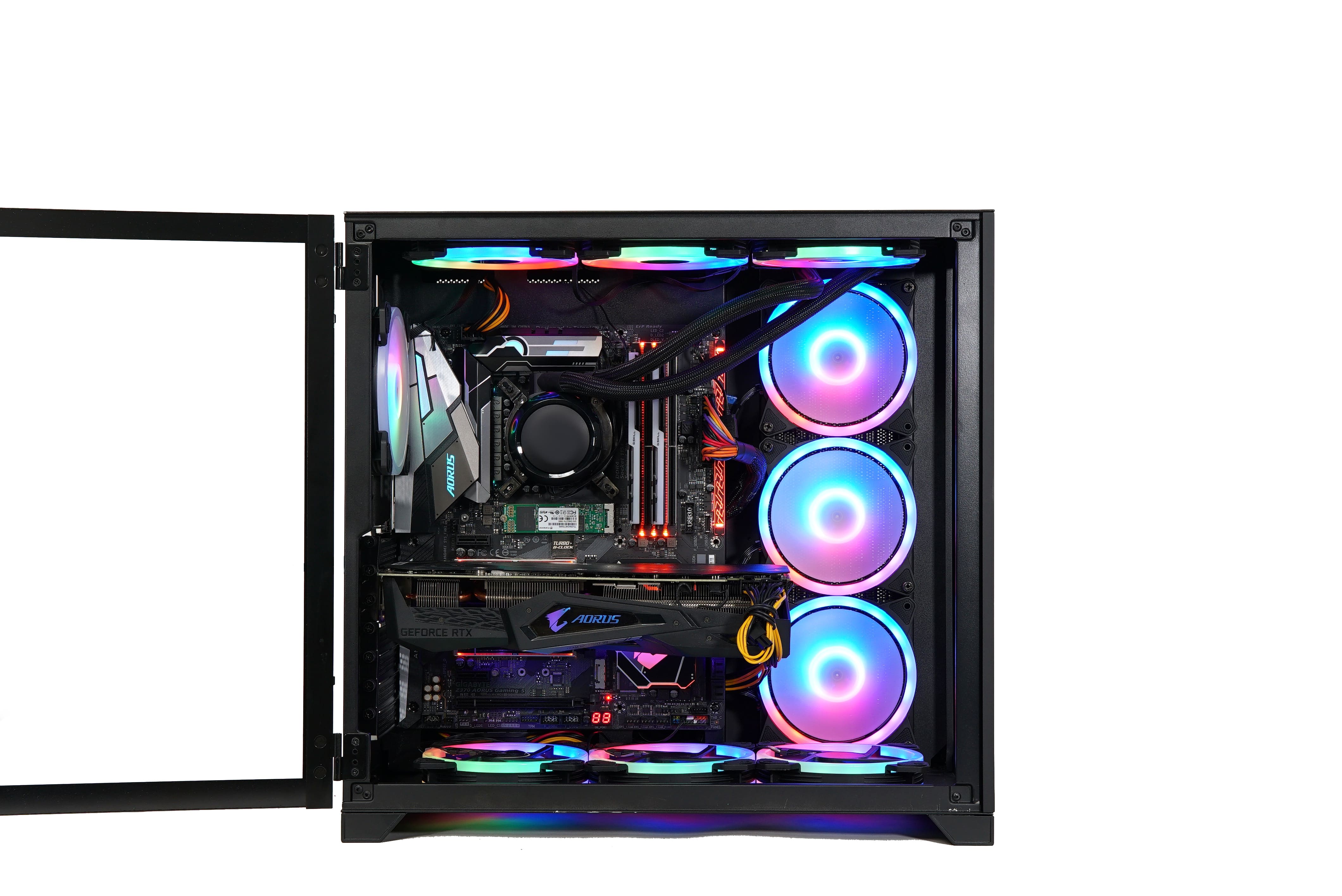 TALIUS CAJA PC GAMING ZEUS BLACK. VENTANA CRISTAL TEMPLADO FRONTAL Y PUERTA LATERAL. ESTRUCTURA MODULAR DOBLE CAMARA. USB 3.0 (NO INCLUYE VENTILADORES)