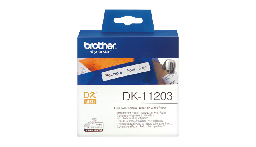 BROTHER Rollo de Etiquetas Precortadas de 17x87mm de 300 Uds.
