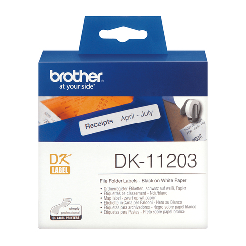 BROTHER Rollo de Etiquetas Precortadas de 17x87mm de 300 Uds.