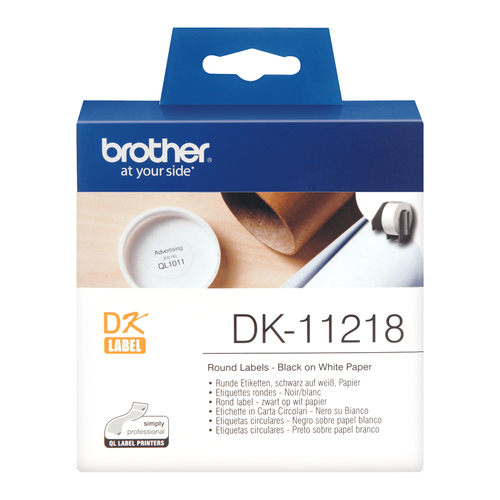 BROTHER Rollo de Etiquetas Circulares de 24mm de 1000 Uds.