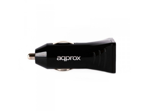 APPROX Cargador Doble USB para Coche (Negro)