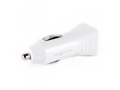 APPROX Cargador Doble USB para Coche (Blanco)