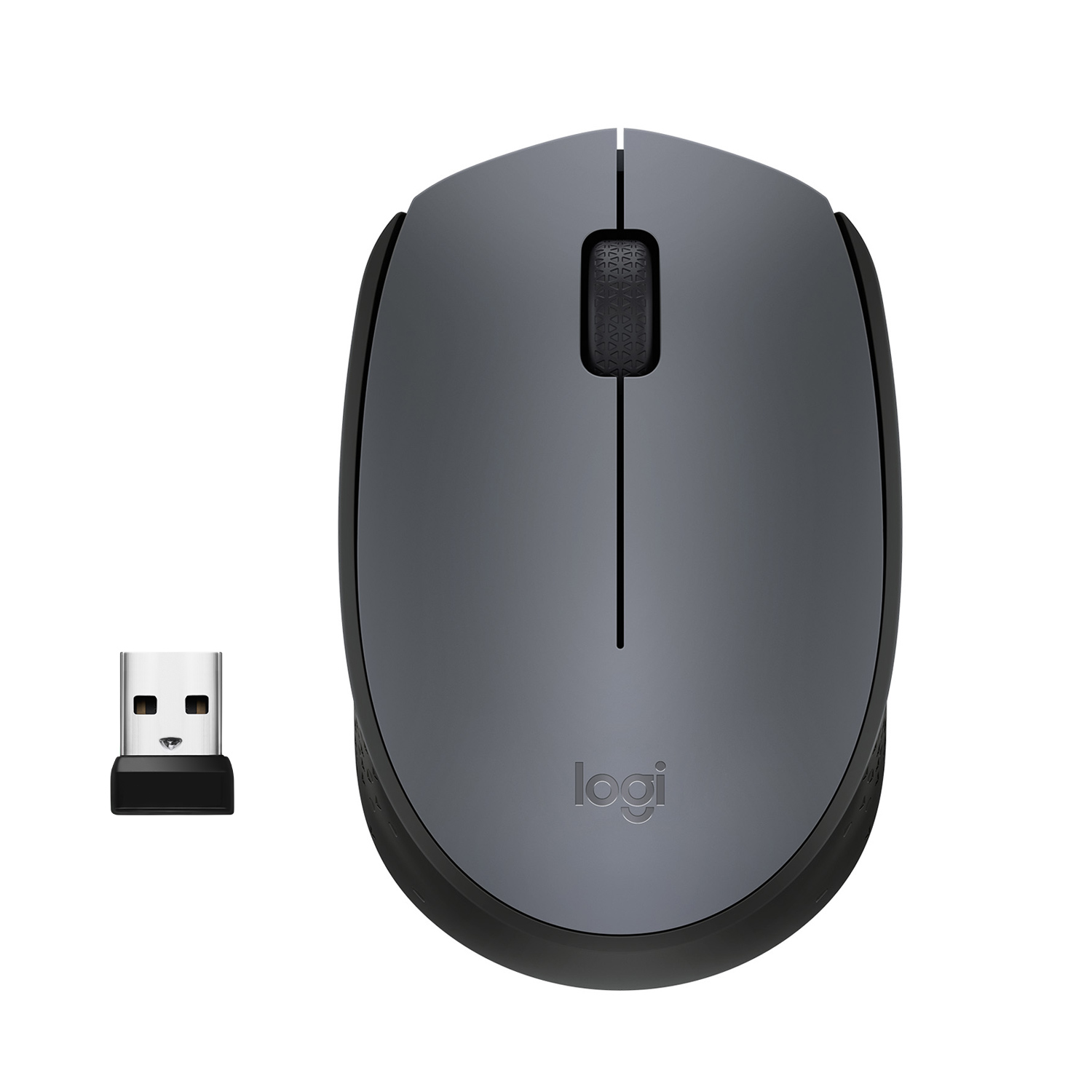 LOGITECH Raton m170 optico wireless gris