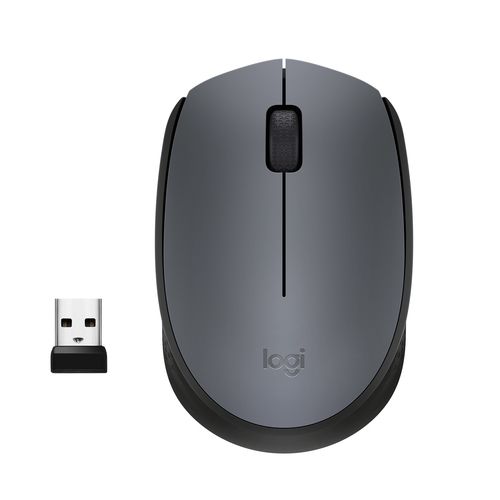 LOGITECH Raton m170 optico wireless gris