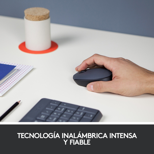 LOGITECH Raton m170 optico wireless gris