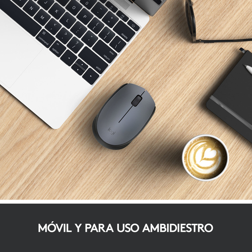 LOGITECH Raton m170 optico wireless gris