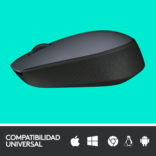 LOGITECH Raton m170 optico wireless gris