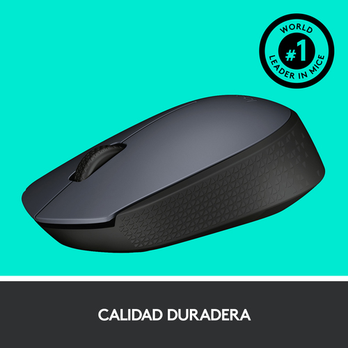 LOGITECH Raton m170 optico wireless gris
