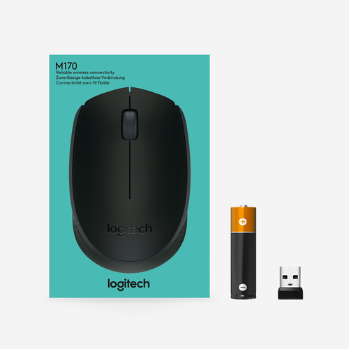 LOGITECH Raton m171 optico wireless negro