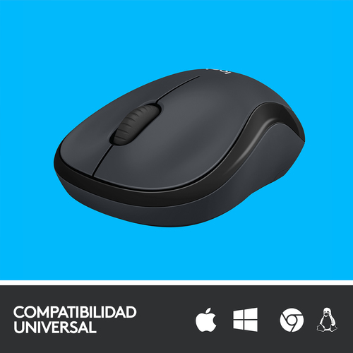 LOGITECH RATON M220 OPTICO WIRELESS SILENT GRIS