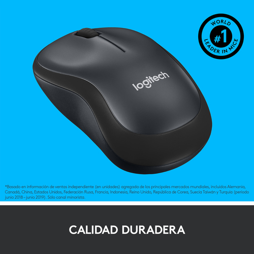 LOGITECH RATON M220 OPTICO WIRELESS SILENT GRIS