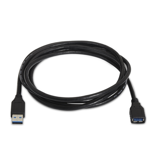 AISENS - CABLE USB 3.0, TIPO A/M-A/H, NEGRO, 2.0M