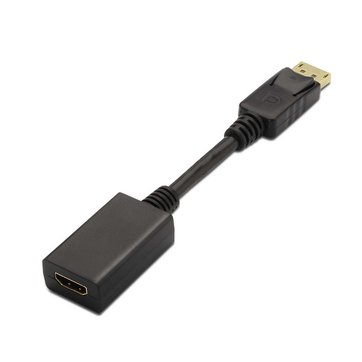AISENS - CONVERSOR DISPLAYPORT A HDMI, DP/M-HDMI A/H, NEGRO, 15CM