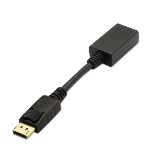 AISENS - CONVERSOR DISPLAYPORT A HDMI, DP/M-HDMI A/H, NEGRO, 15CM
