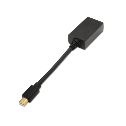 AISENS - CONVERSOR MINI DP A HDMI, MDP/M-HDMI A/H, NEGRO, 15CM