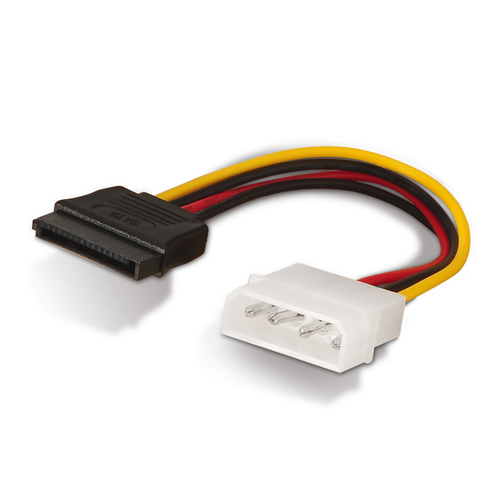 AISENS - CABLE SATA ALIMENTACIoN, MOLEX 4PIN/M-SATA/H, 16CM