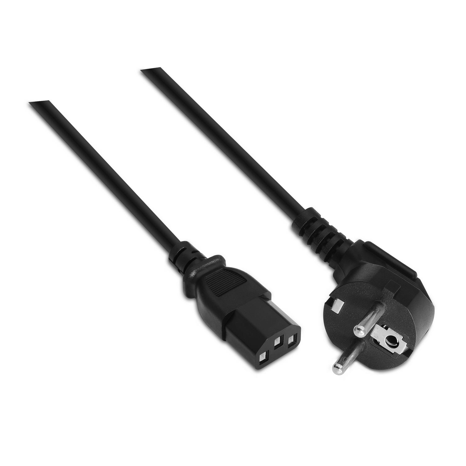 AISENS - CABLE ALIMENTACIoN CPU, CEE7/M-C13/H, NEGRO, 1.5M