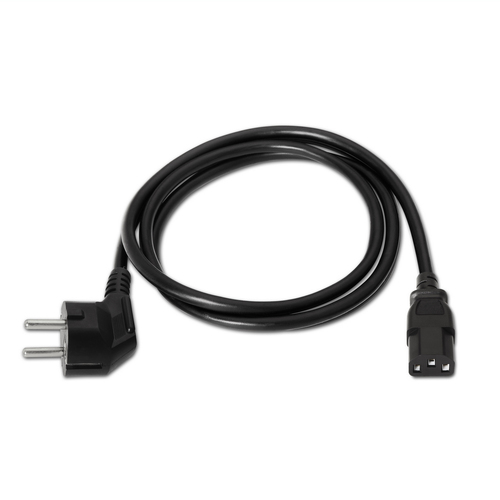 AISENS - CABLE ALIMENTACIoN CPU, CEE7/M-C13/H, NEGRO, 1.5M