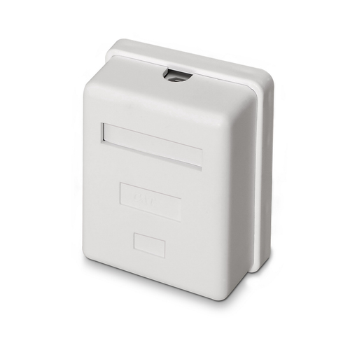 AISENS - ROSETA DE SUPERFICIE RJ45 CAT.6 FTP 1 TOMA, BLANCO
