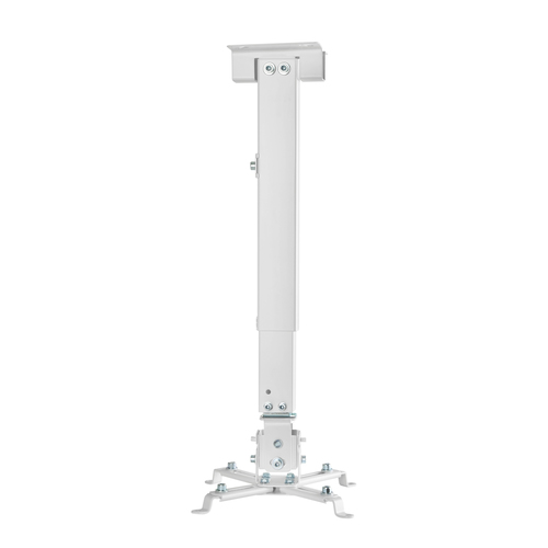 AISENS - SOPORTE UNIVERSAL ECO INCLINABLE Y EXTENSIBLE DE TECHO/PARED PARA PROYECTOR 20KG, BLANCO