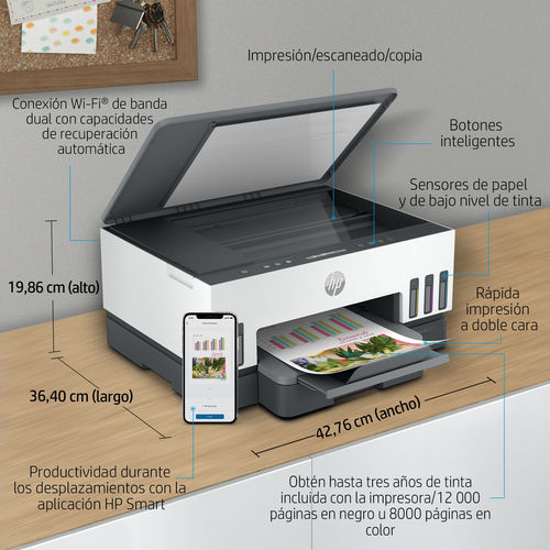 HP multifuncion inkjet Smart Tank 7005