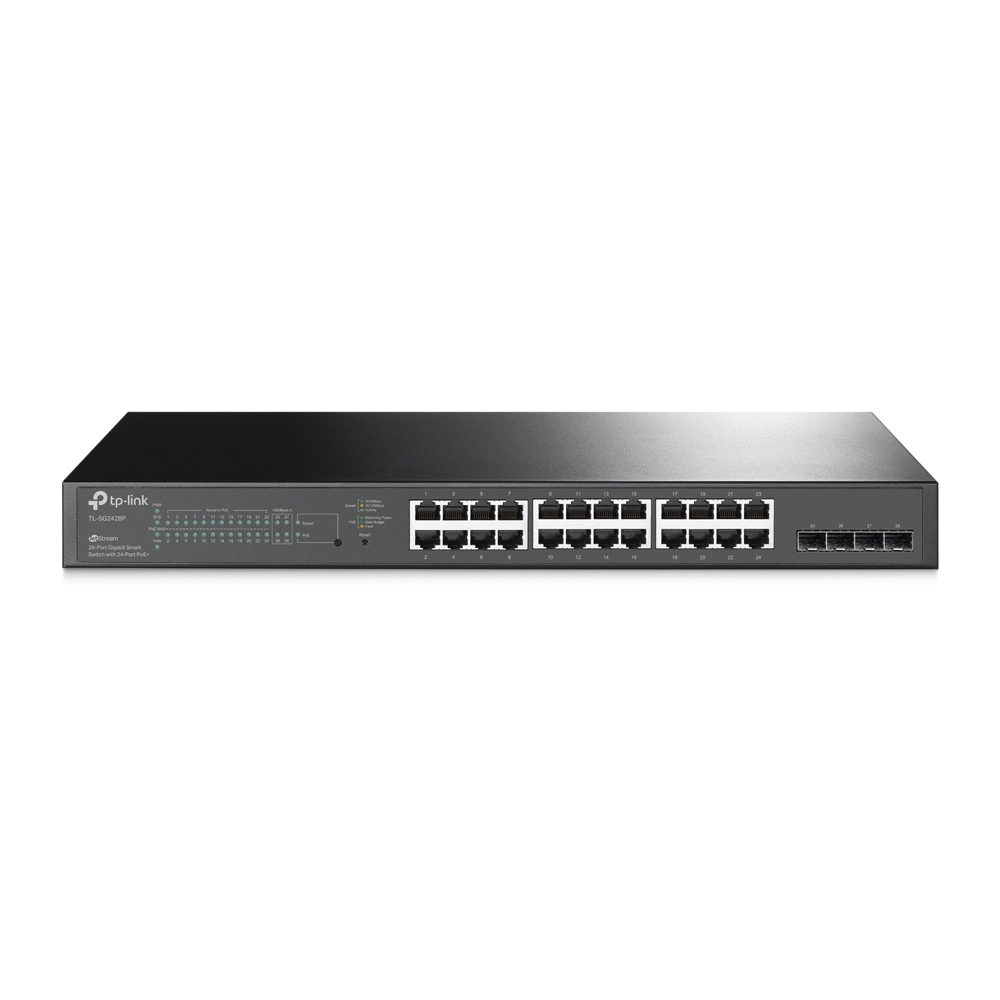 TP-LINK Switch JetStream™ 28-Port Gigabit Smart with 24-Port PoE+