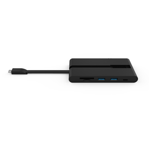 PNY Mini Hub Portátil 9 en 1 con Cable USB-C Integrado con 2 Puertos USB-C 2 Puertos USB-A 3.1 1 P