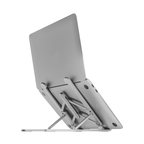 AISENS Soporte de sobremesa ajustable para Portatil / Tablet, PLATA