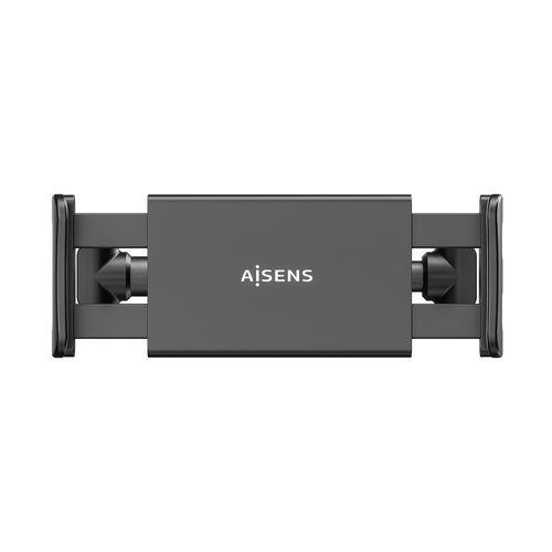 AISENS - SOPORTE COCHE AJUSTABLE (1 PIVOTE) PARA REPOSACABEZAS PARA TELEFONO / TABLET, NEGRO