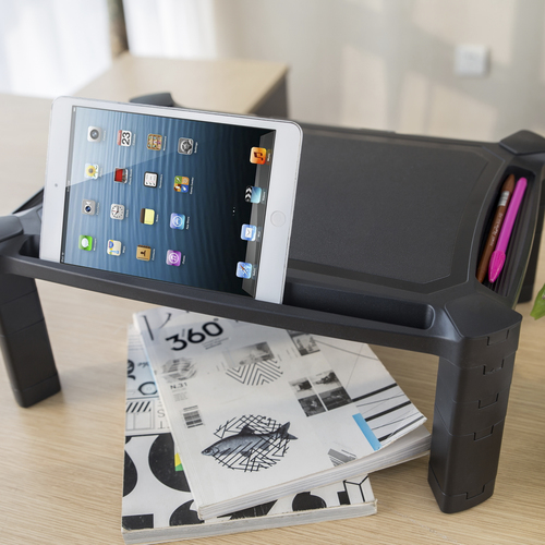 AISENS - SOPORTE ELEVADOR XL PARA MONITOR/PORTATIL, NEGRO