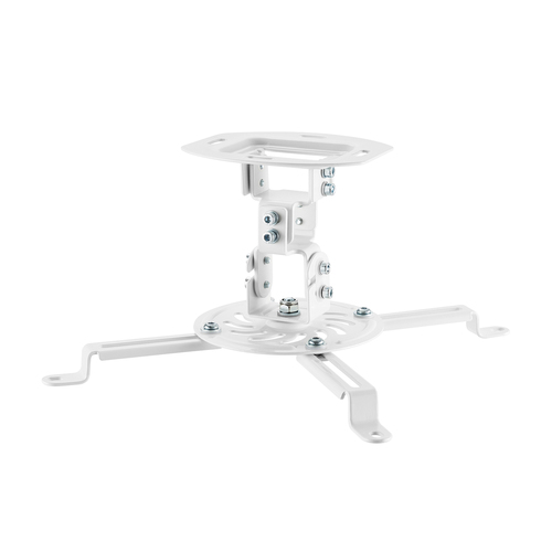AISENS - SOPORTE UNIVERSAL GIRATORIO, INCLINABLE DE TECHO PARA PROYECTOR 13.5KG, BLANCO